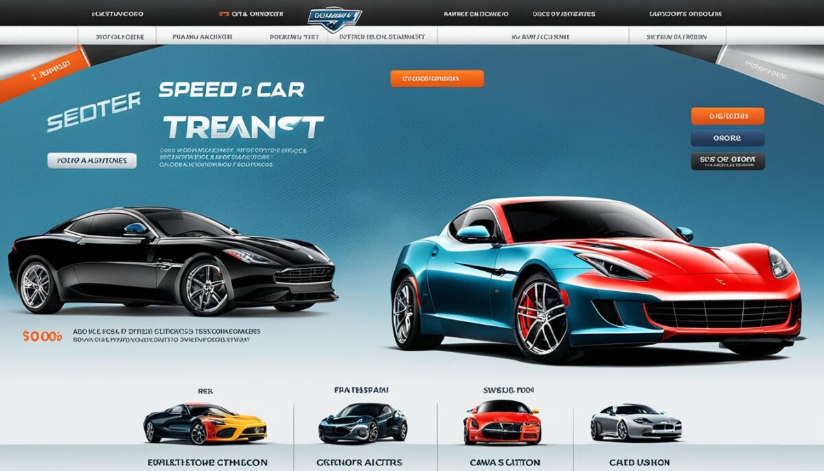 car auction website design