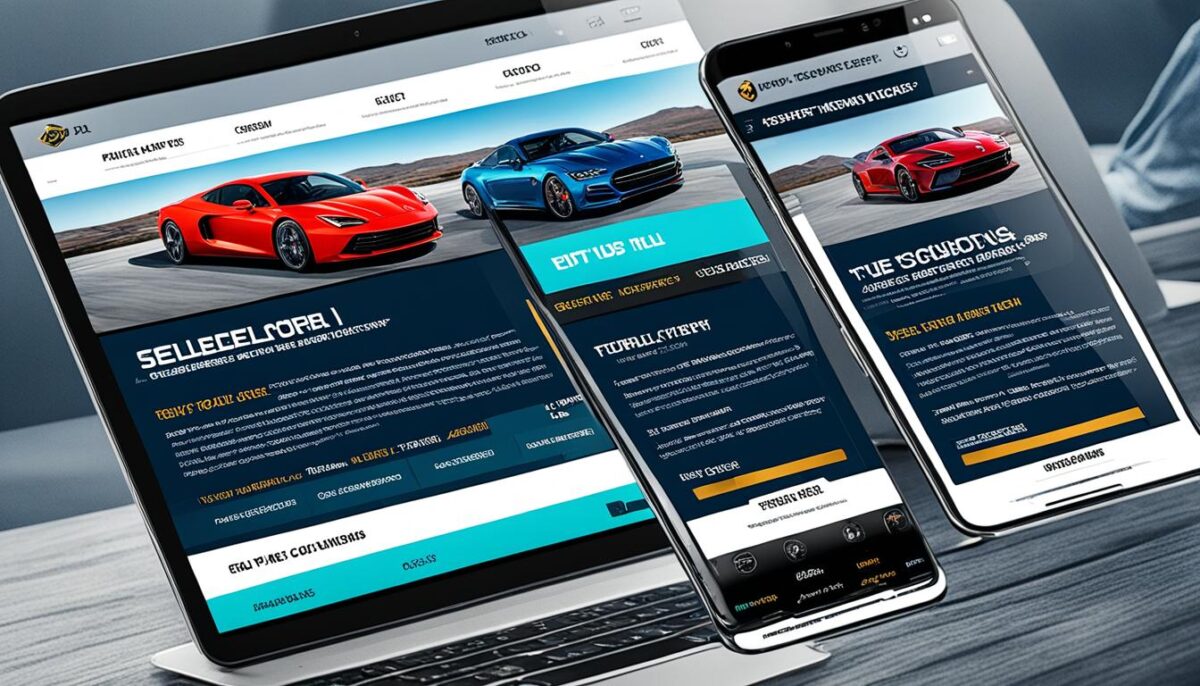 responsive design car auctions